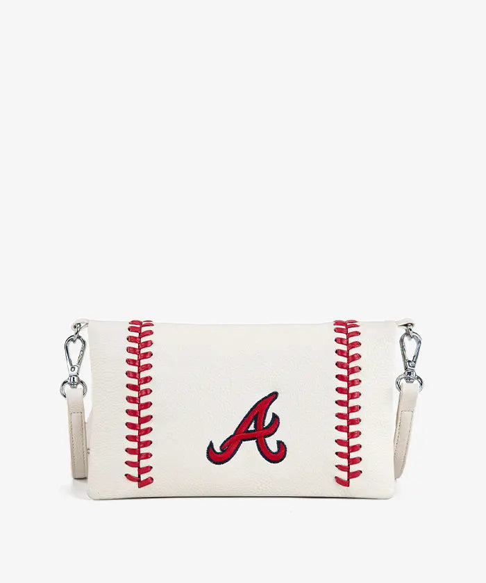 MLB Atlanta Braves Leather Crossbody Purse