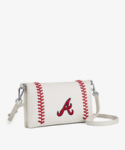 MLB Atlanta Braves Leather Crossbody Purse