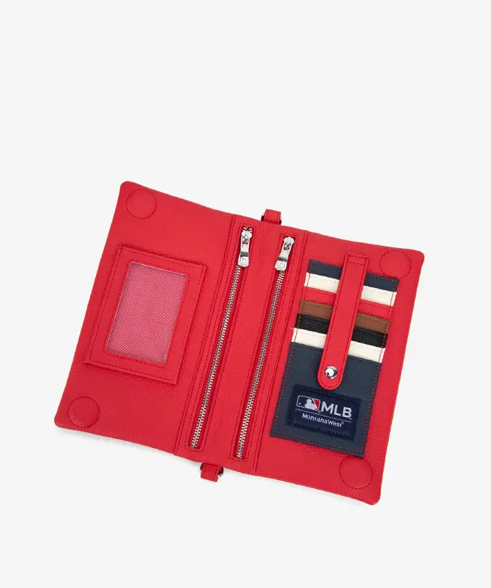 MLB Atlanta Braves Leather Crossbody Purse