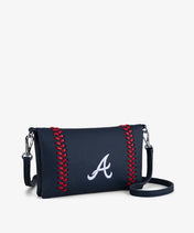 MLB Atlanta Braves Leather Crossbody Purse