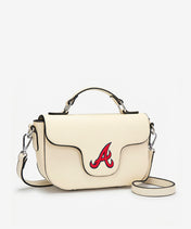 MLB Atlanta Braves Flap Crossbody Bag with Top Handle