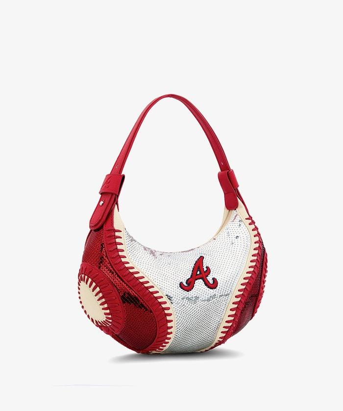 MLB Atlanta Braves Sequin Stitch Hobo - Curveball