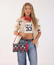 MLB Atlanta Braves Star Field Flap Crossbody