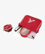MLB Atlanta Braves Tote Bag with Baseball Coin Pouch