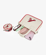 MLB Atlanta Braves Tote Bag with Baseball Coin Pouch