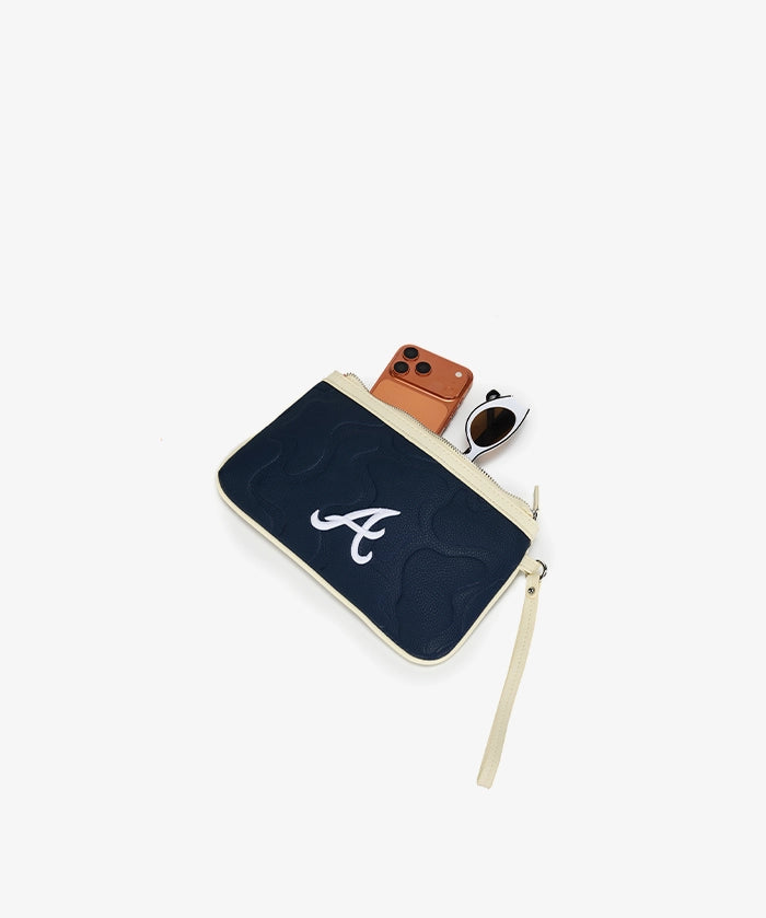 MLB Atlanta Braves Tote Bag with Wristlet Wallet