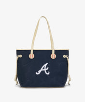 MLB Atlanta Braves Tote Bag with Wristlet Wallet