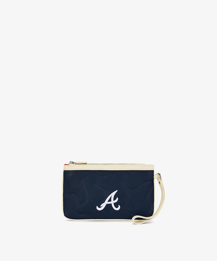 MLB Atlanta Braves Tote Bag with Wristlet Wallet