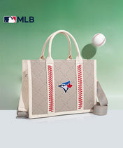 MLB Toronto Blue Jays Tote Bag with Baseball Stitch