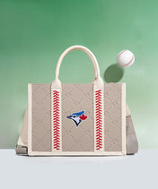 MLB Toronto Blue Jays Tote Bag with Baseball Stitch