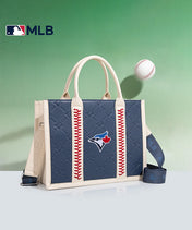 MLB Toronto Blue Jays Tote Bag with Baseball Stitch