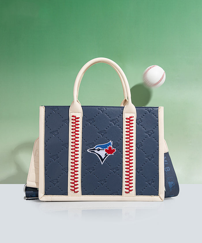 MLB Toronto Blue Jays Tote Bag with Baseball Stitch