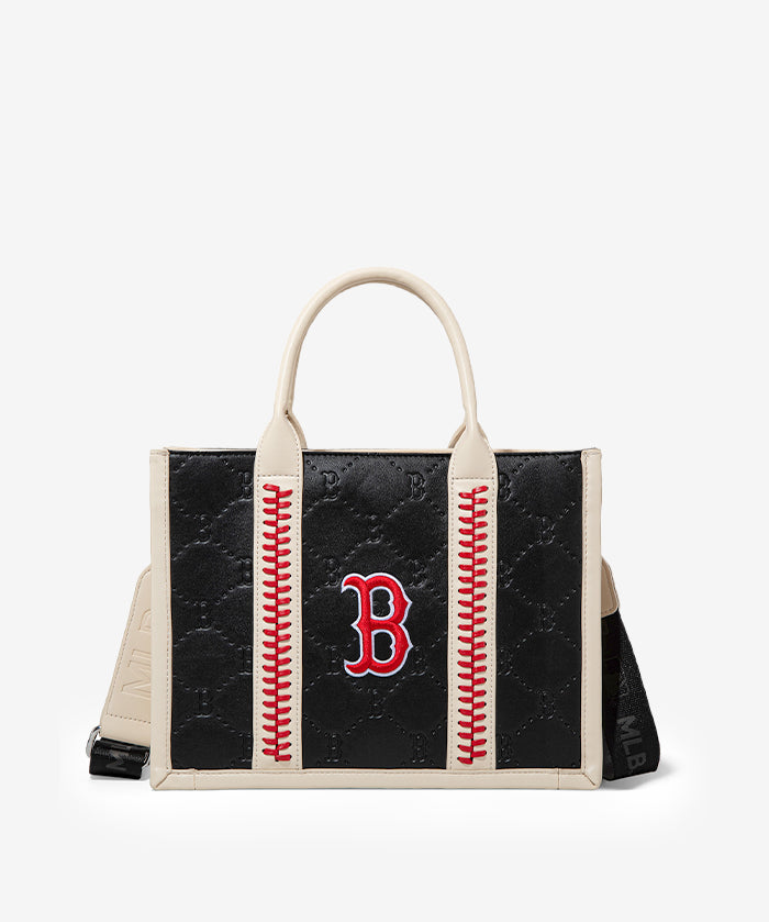MLB Boston Red Sox Tote Bag with Baseball Stitch
