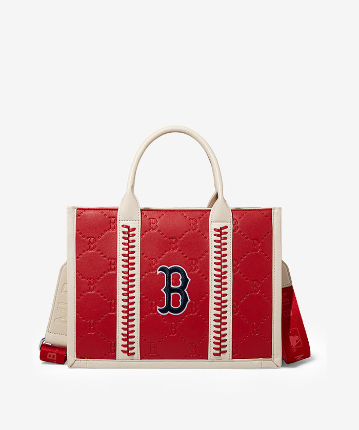 MLB Boston Red Sox Tote Bag with Baseball Stitch