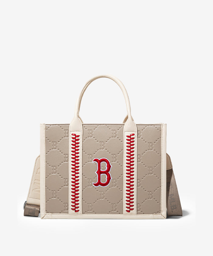 MLB Boston Red Sox Tote Bag with Baseball Stitch