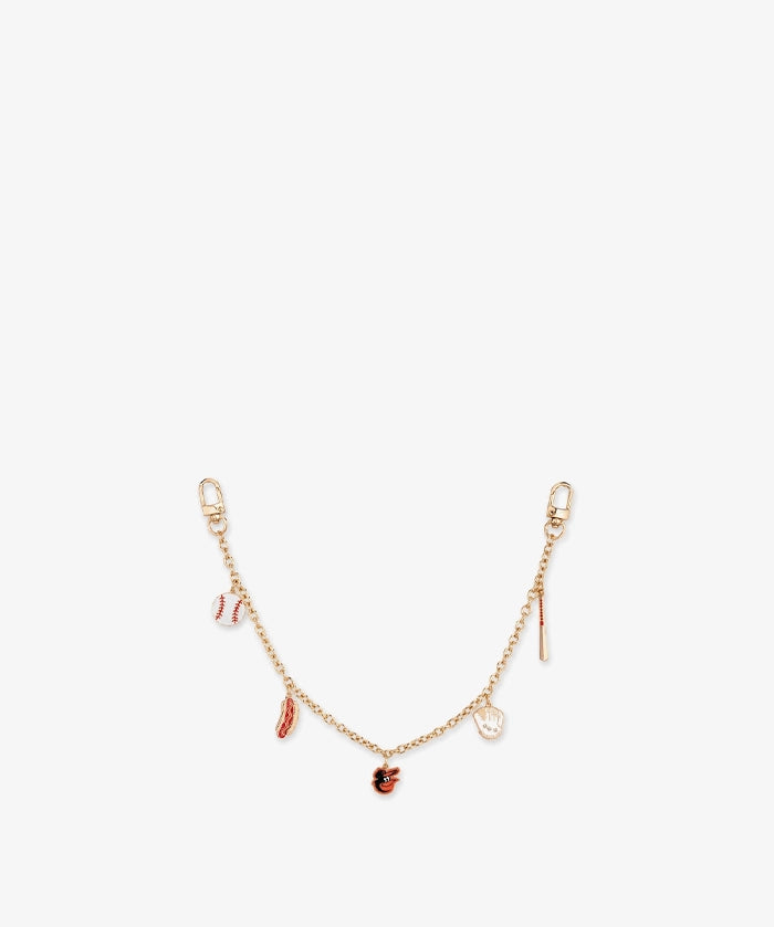MLB Baltimore Orioles Baseball Charm Chain