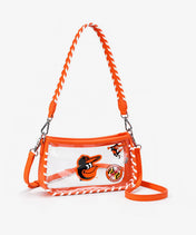 MLB Baltimore Orioles Clear Bag with Baseball Stitch