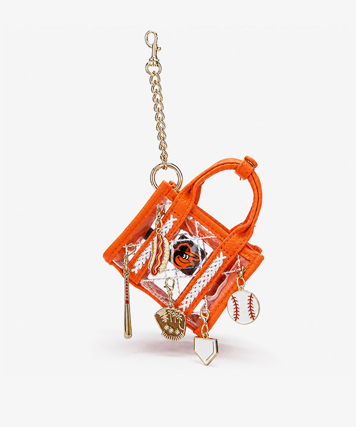 MLB Baltimore Orioles Clear Mini Tote Bag Charm – Fastball