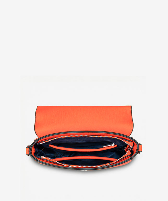 MLB Baltimore Orioles Flap Crossbody Bag with Top Handle