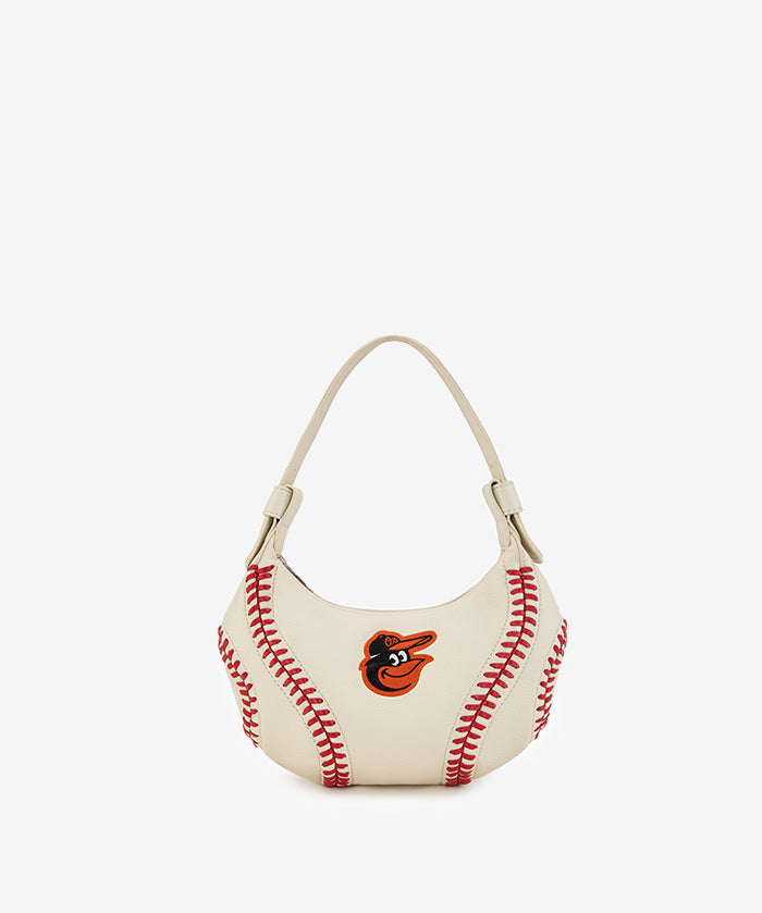 MLBBaltimoreOriolesHoboBagWithBaseballSeams_1.webp