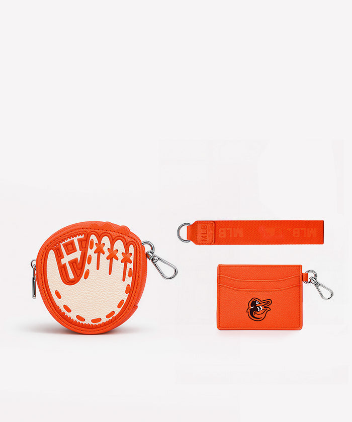 MLB Baltimore Orioles Catcher’s Mitt Wristlet Set