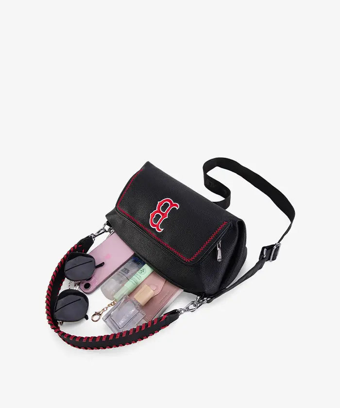 MLB Boston Red Sox Shoulder Bag with Crossbody Strap