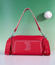 MLB Boston Red Sox Shoulder Bag with Crossbody Strap