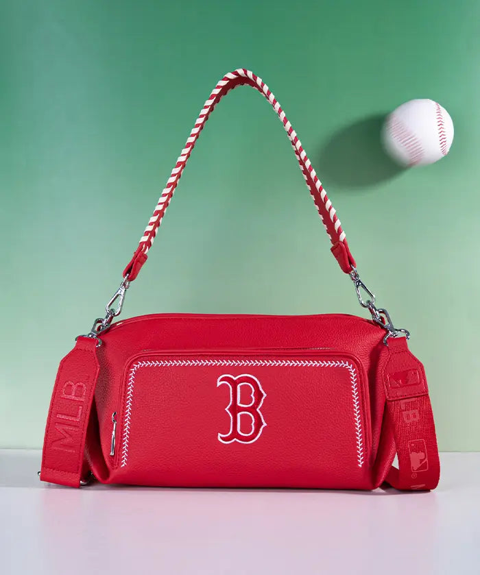 MLB Boston Red Sox Shoulder Bag with Crossbody Strap