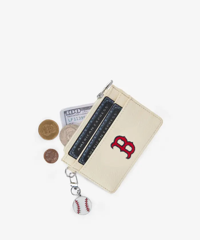 MLB Boston Red Sox Card Holder with Baseball Charm