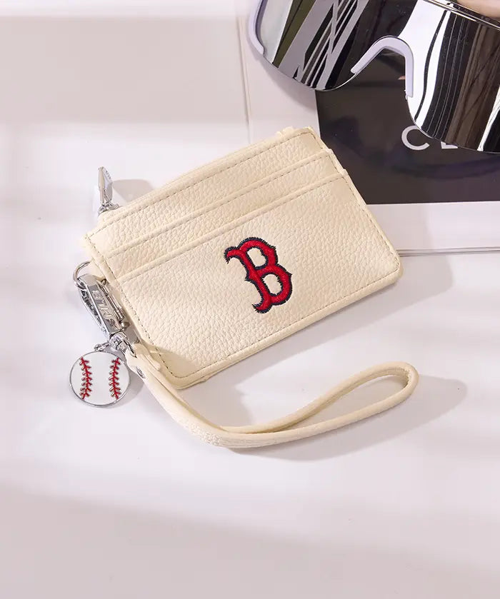 MLB Boston Red Sox Card Holder with Baseball Charm
