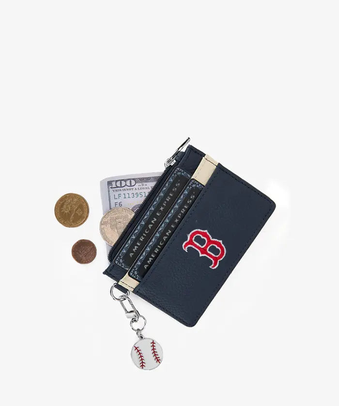 MLB Boston Red Sox Card Holder with Baseball Charm