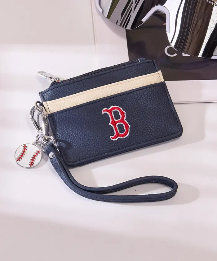 MLB Boston Red Sox Card Holder with Baseball Charm
