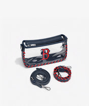 MLB Boston Red Sox Clear Bag with Baseball Stitch