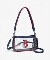 MLB Boston Red Sox Clear Bag with Baseball Stitch