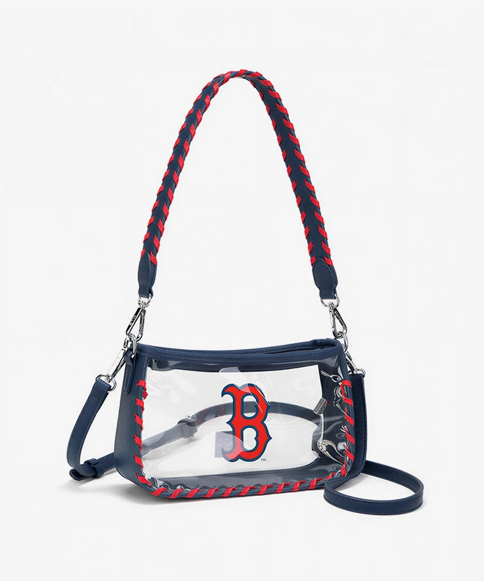 MLB Boston Red Sox Clear Bag with Baseball Stitch
