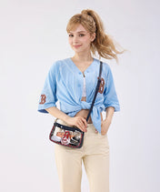MLB Boston Red Sox Clear Bag with Baseball Stitch