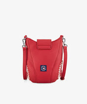 MLB Boston Red Sox Crossbody Bag With Baseball Seam