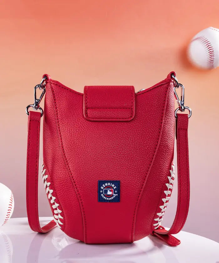 MLB Boston Red Sox Crossbody Bag With Baseball Seam
