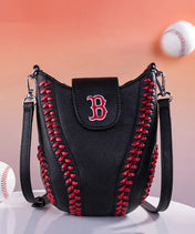 MLB Boston Red Sox Crossbody Bag With Baseball Seam