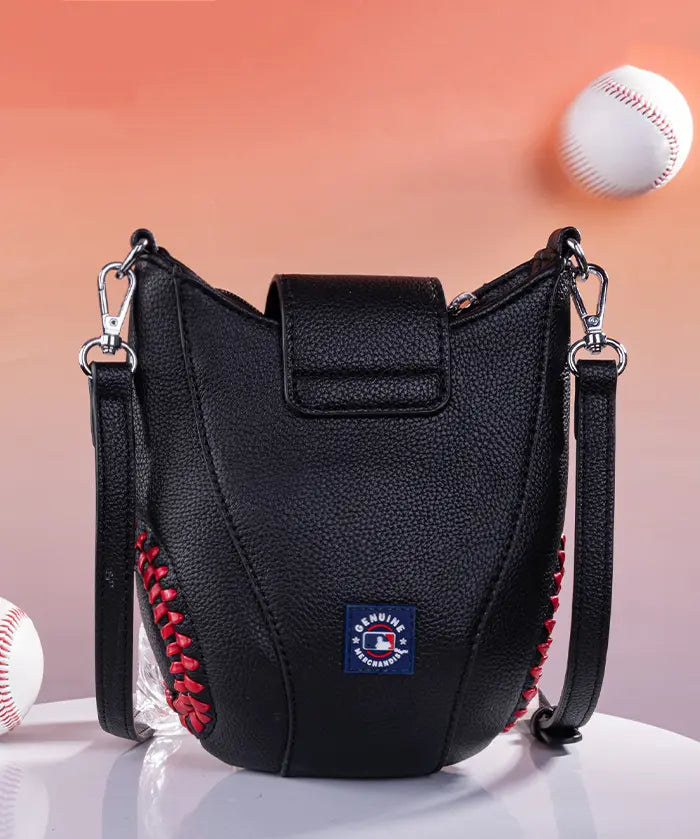 MLB Boston Red Sox Crossbody Bag With Baseball Seam