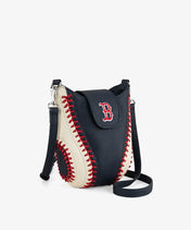 MLB Boston Red Sox Crossbody Bag With Baseball Seam
