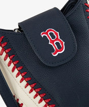 MLB Boston Red Sox Crossbody Bag With Baseball Seam