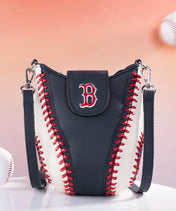 MLB Boston Red Sox Crossbody Bag With Baseball Seam