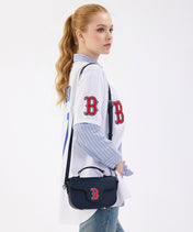 MLB Boston Red Sox Flap Crossbody Bag with Top Handle