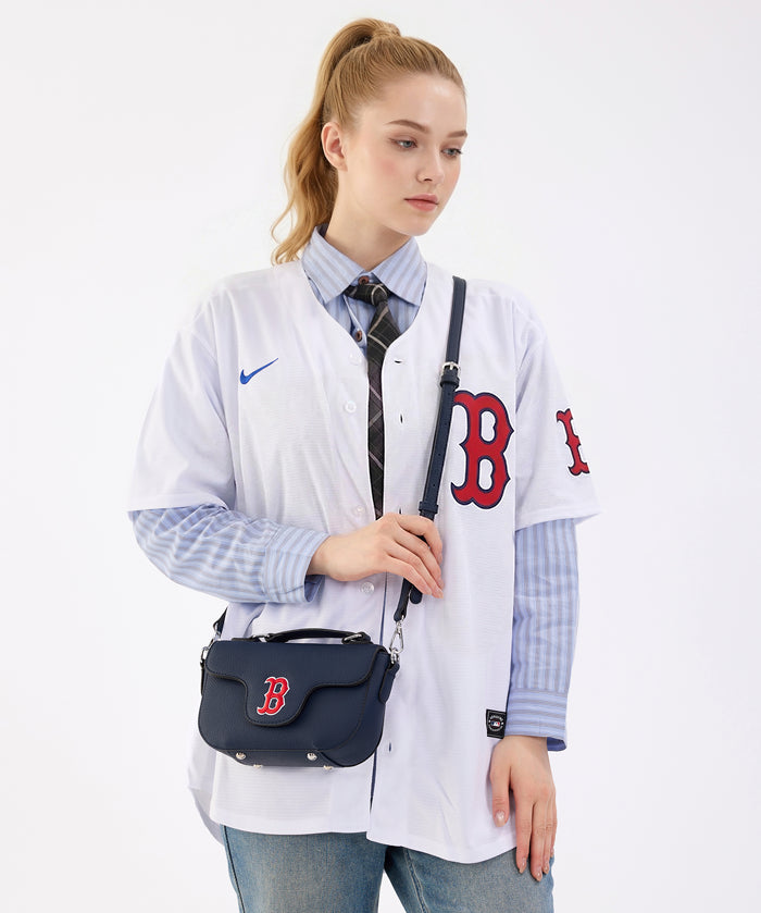 MLB Boston Red Sox Flap Crossbody Bag with Top Handle