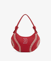 MLB Boston Red Sox Hobo Bag With Baseball Seams