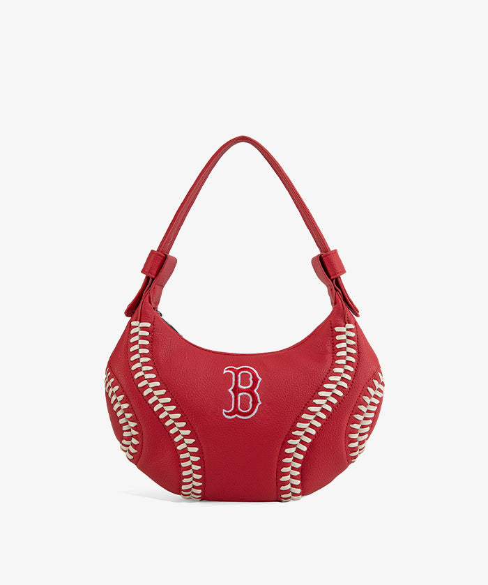MLB Boston Red Sox Hobo Bag With Baseball Seams