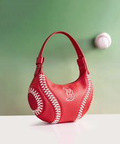 MLB Boston Red Sox Hobo Bag With Baseball Seams