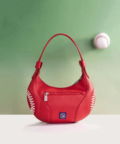 MLB Boston Red Sox Hobo Bag With Baseball Seams