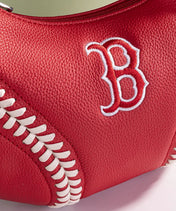 MLB Boston Red Sox Hobo Bag With Baseball Seams